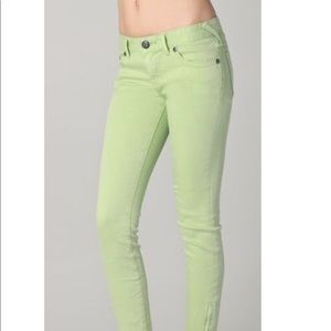 [3 FOR 25] Free People Pastel Green Skinny Jeans